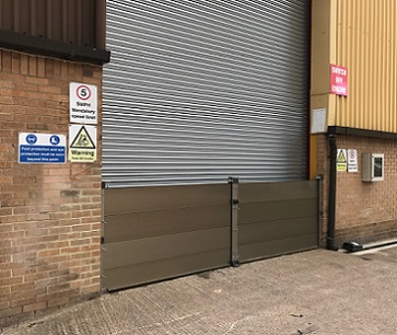 Anti-flood door slatting system at Yorkshire Packaging Systems
