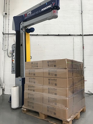 This pallet of FloodSax sandless sandbags is equivalent to hundreds of traditional sandbags that would take up an enormous amount of warehouse space and considerable manpower to move them anywhere