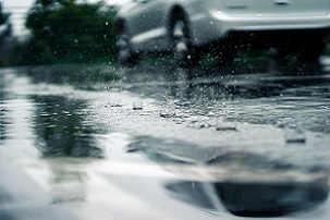 Flash flooding can bring major roads grinding to a halt.