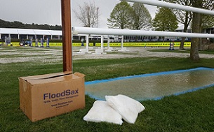 FloodSax alternative sandbags saved a high profile showjumping event when the course was flooded